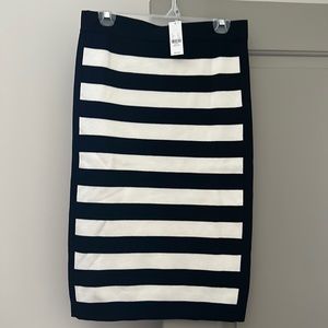Black & White Striped New York & Company Skirt
